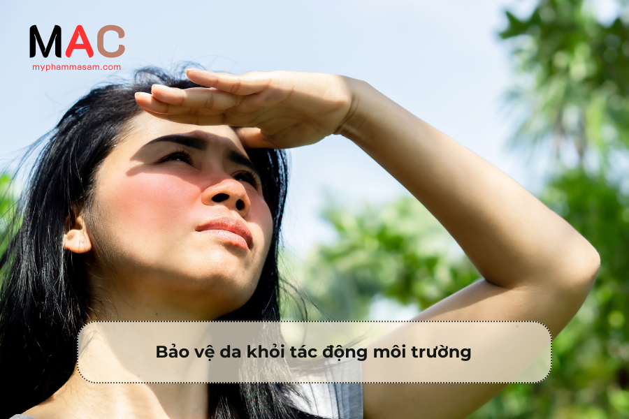 Bảo vệ da khỏi tác động môi trường