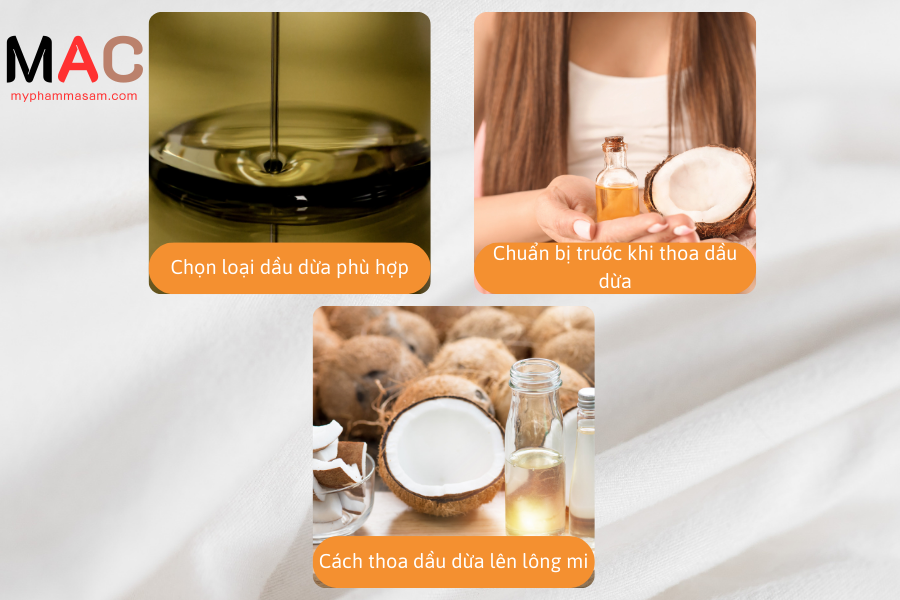 Cách dưỡng mi bằng dầu dừa hiệu quả