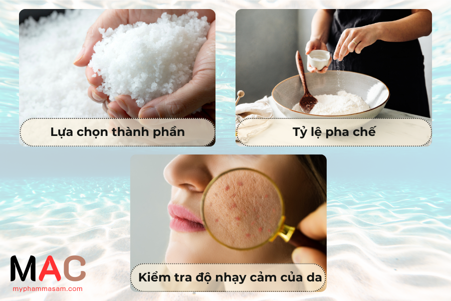Cách pha nước muối để làm sạch da mặt