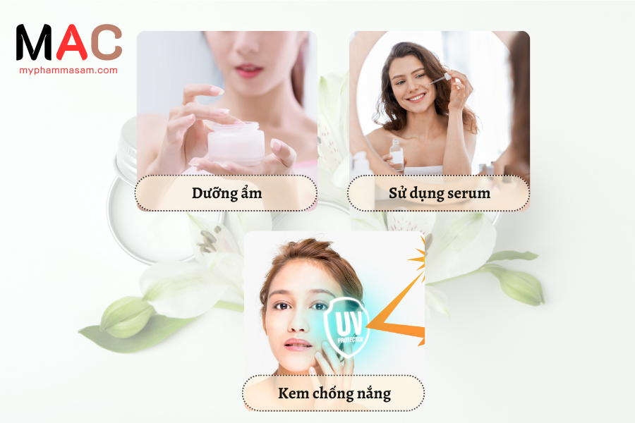 Chăm sóc da sau khi làm sạch
