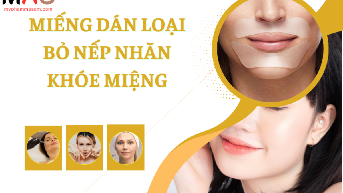 MIẾNG DÁN AN ĐƯỜNG HỖ TRỢ LÀM ĐẦY NẾP NHĂN DƯỚI MẮT VÀ KHÓE MIỆNG